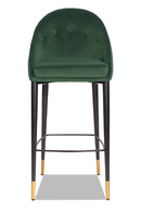 Emerald Green Velvet Barstool | Liang & Eimil Arden | Oroatrade.com