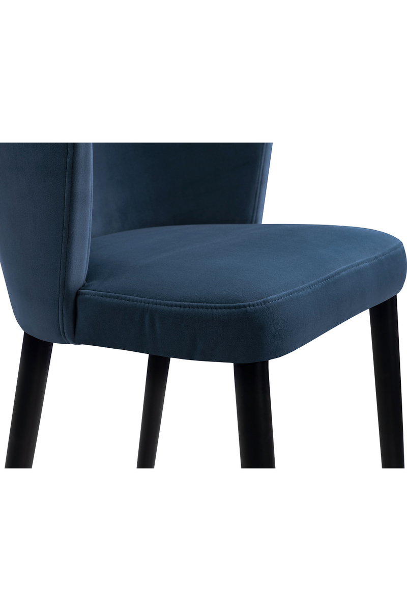 Blue Velvet Curved Barstool | Liang & Eimil Elica | OROATRADETRADE.com