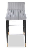Gray Velvet Barstool | Liang & Eimil Coltrane | Oroatrade.com