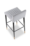 Gray Velvet Barstool | Liang & Eimil Coltrane | Oroatrade.com
