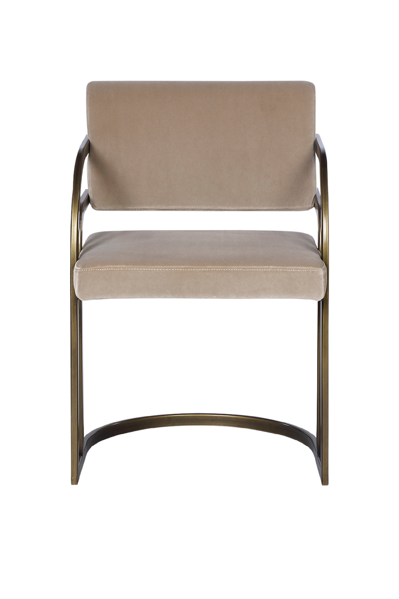 Bronze Framed Mink Velvet Dining Chair | Liang & Eimil Dylan | OROATRADETRADE.com