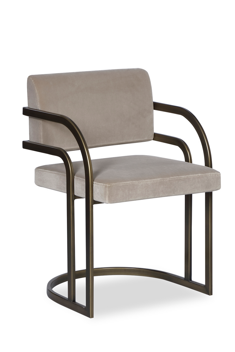 Bronze Framed Mink Velvet Dining Chair | Liang & Eimil Dylan | OROATRADETRADE.com