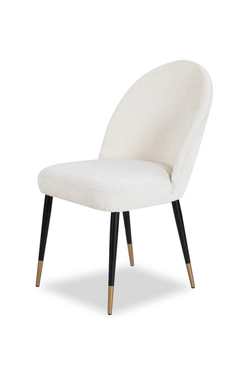 White Bouclé Dining Chair Set (2) | Liang & Eimil Alfa | OROATRADE