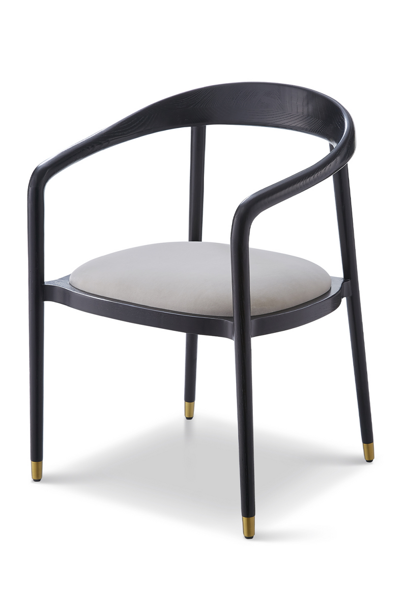 Curved Back Ash Gray Dining Chair | Liang & Eimil Fluid | OROATRADE