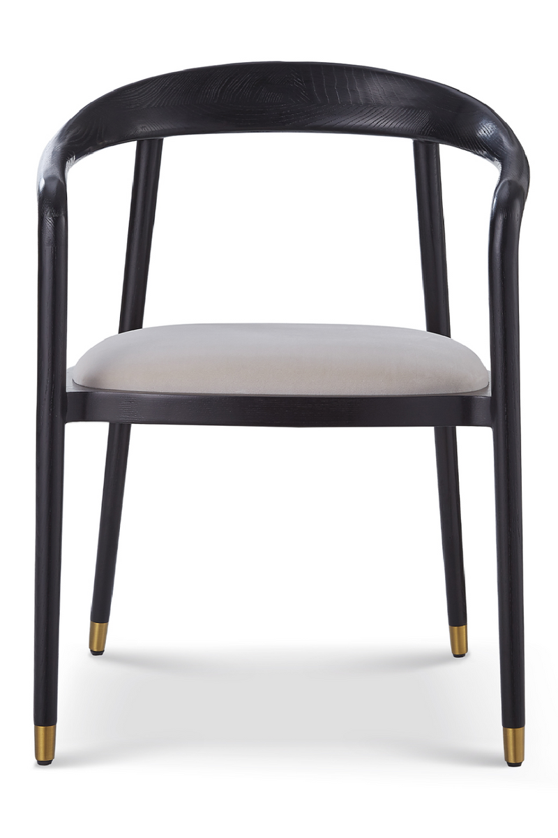 Curved Back Ash Gray Dining Chair | Liang & Eimil Fluid | OROATRADE