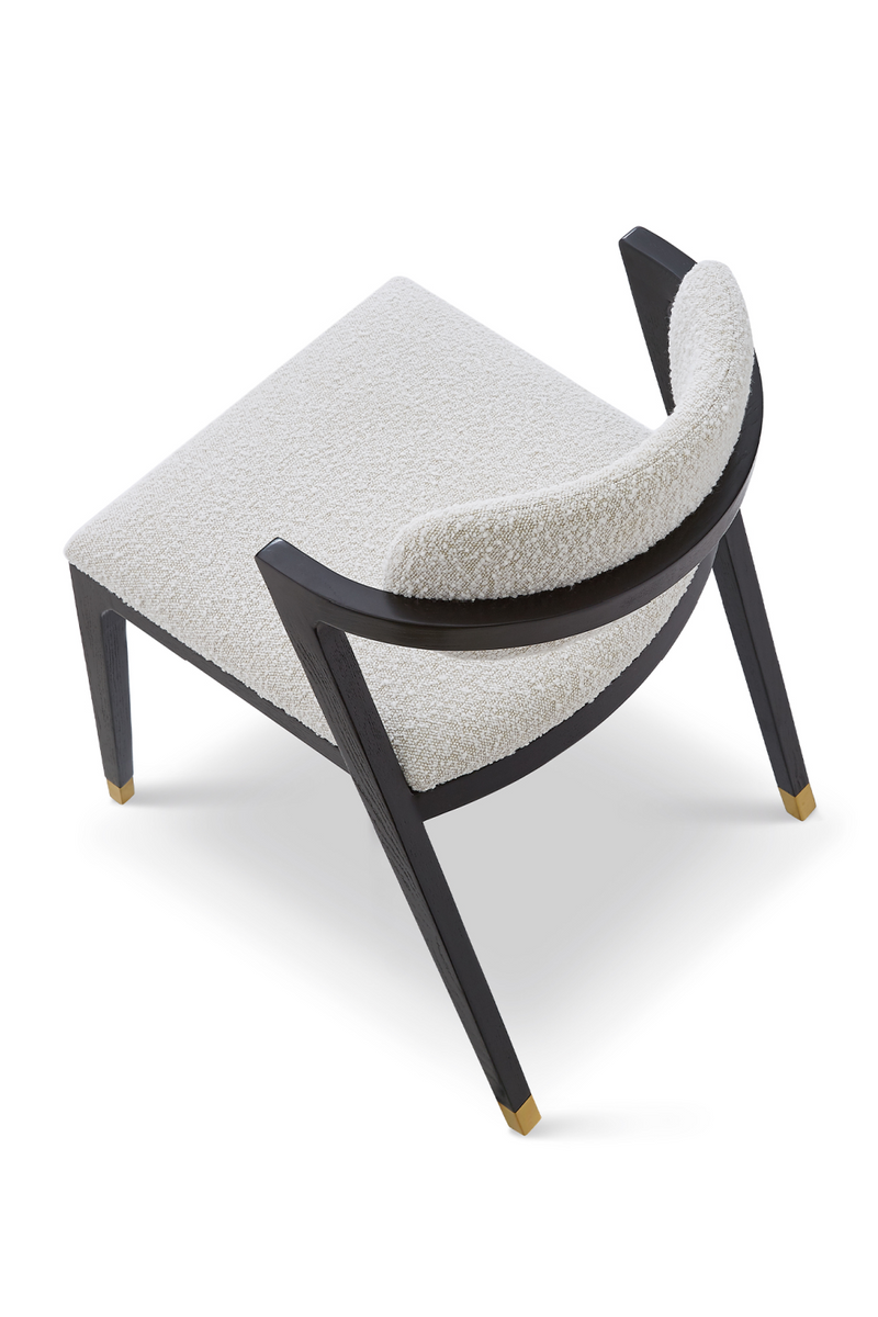 Black Ash Boucle Sand Dining Chair | Liang & Eimil Greta | OROATRADE