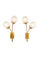 Brass White Globe Wall Lamps (2) | Liang & Eimil Opal | OROATRADETRADE.com