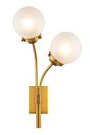 Brass White Globe Wall Lamps (2) | Liang & Eimil Opal | OROATRADETRADE.com