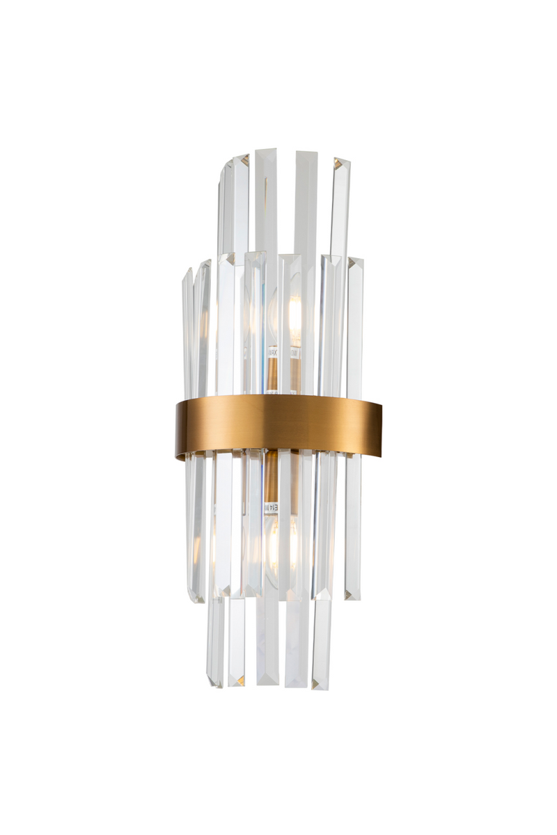 Brass Finish and Glass Wall Lamp | Liang and Eimil Regency | OROATRADE