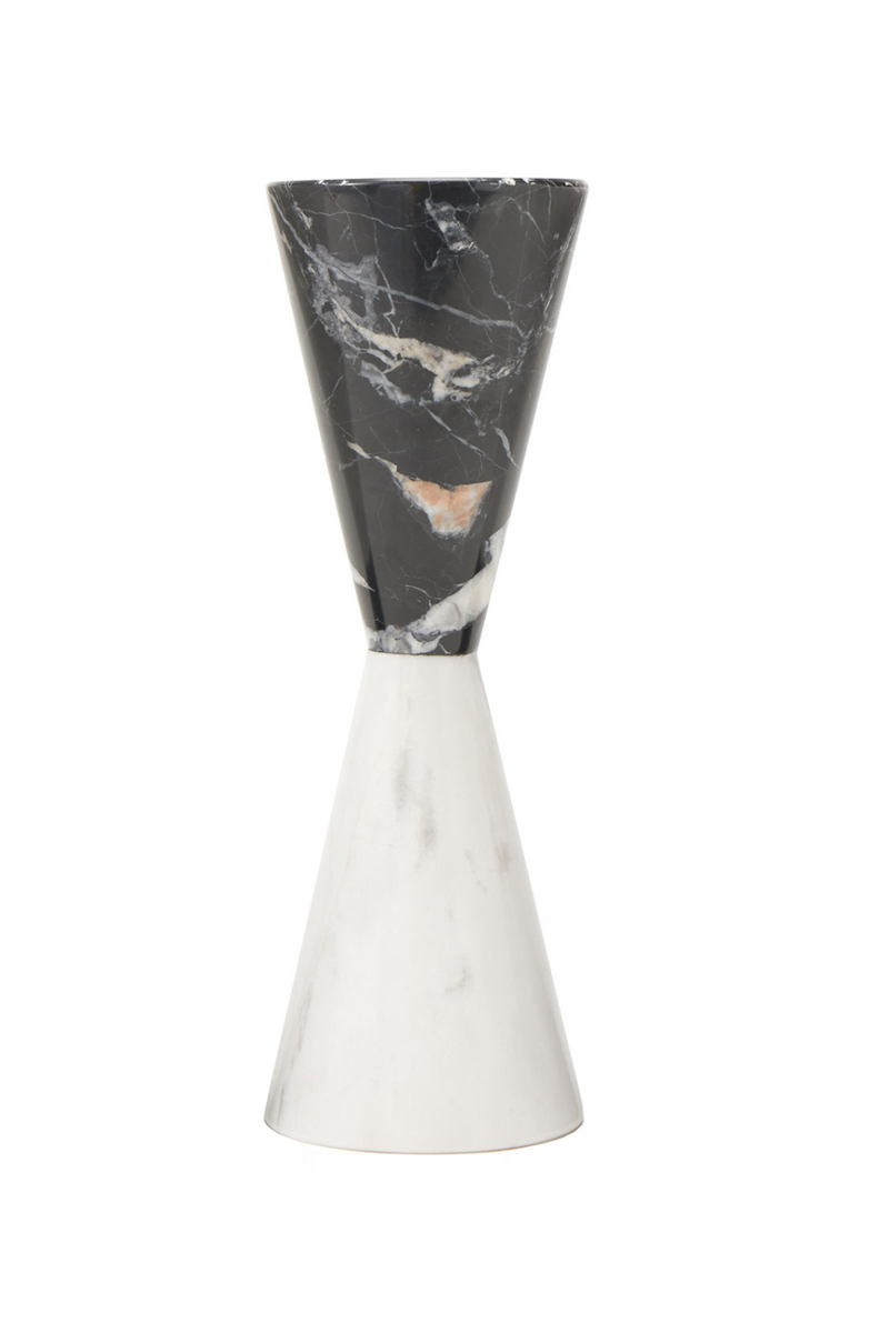 Black & White Marble Sculpture Candle Holder | Liang & Eimil Bond | Oroatrade.com