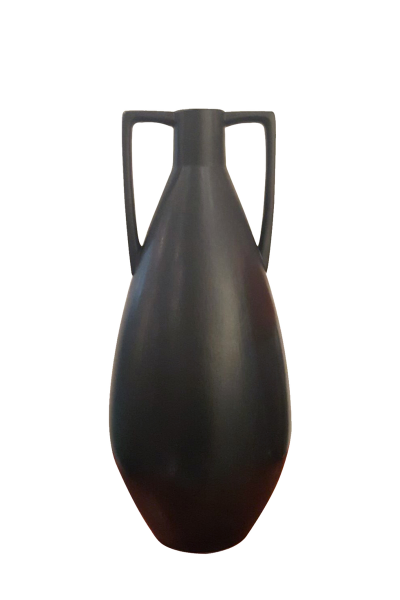 Black Glazed Ceramic Vase | Liang & Eimil Cannon | OROATRADETRADE.com