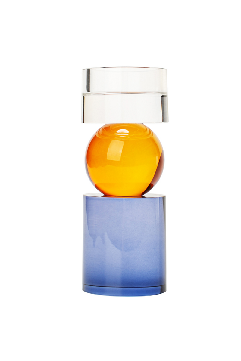 Tri-toned Translucent Glass Candleholder | Liang & Eimil A Fine Balance  | Oroatrade.com