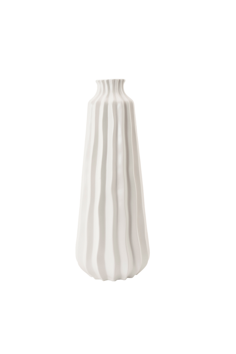 White Ceramic Contemporary Vase | Liang & Eimil Gourd I | OROATRADETRADE.com