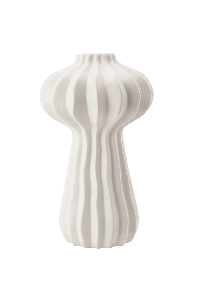 White Ceramic Modern Vase | Liang & Eimil Gourd II | OROATRADETRADE.com
