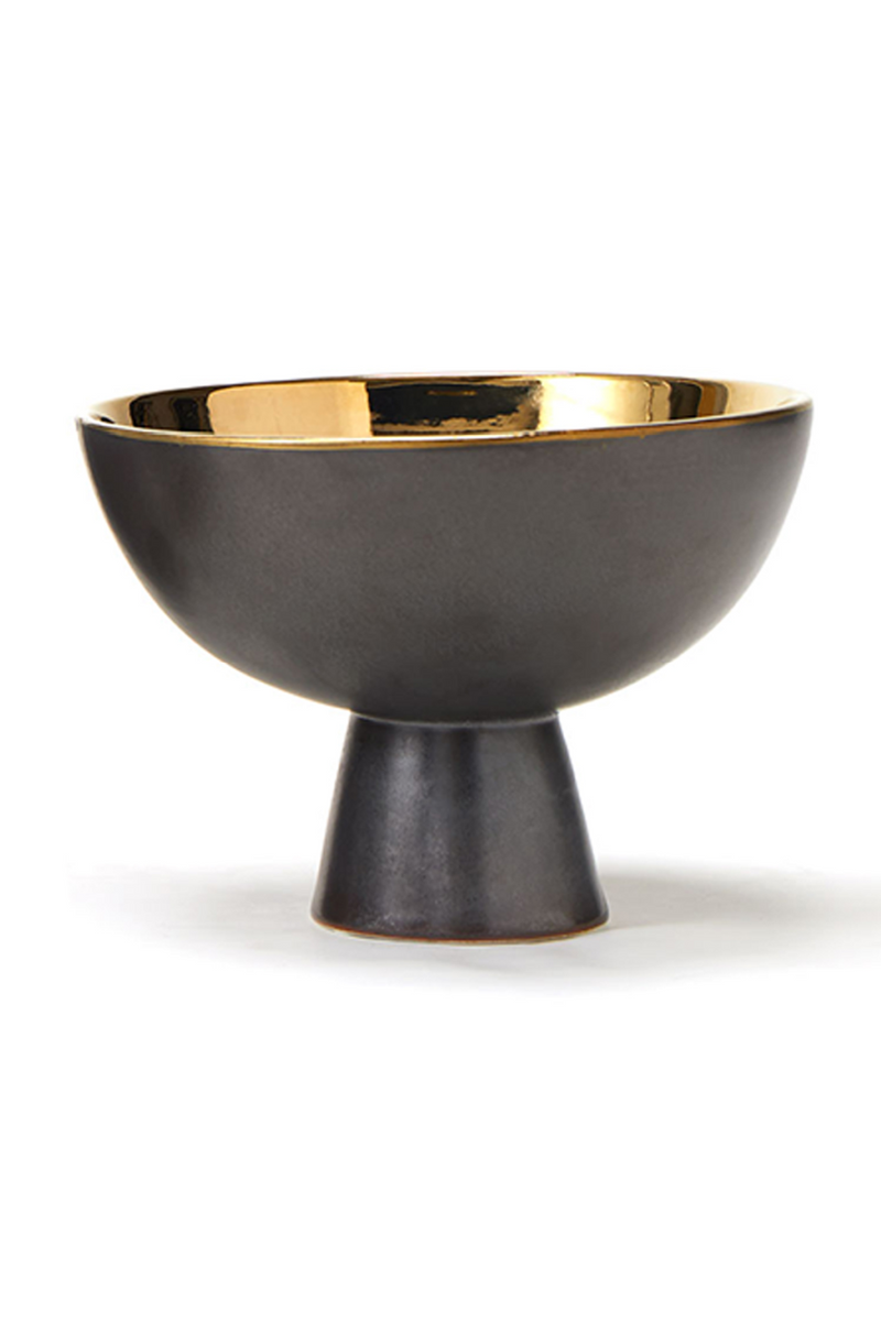 Bronzed Glazed Ceramic Bowl | Liang & Eimil Grail | OROATRADETRADE.com
