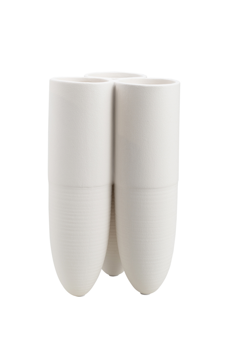 White Ceramic Novelty Vase | Liang & Eimil Torpedo | OROATRADETRADE.com