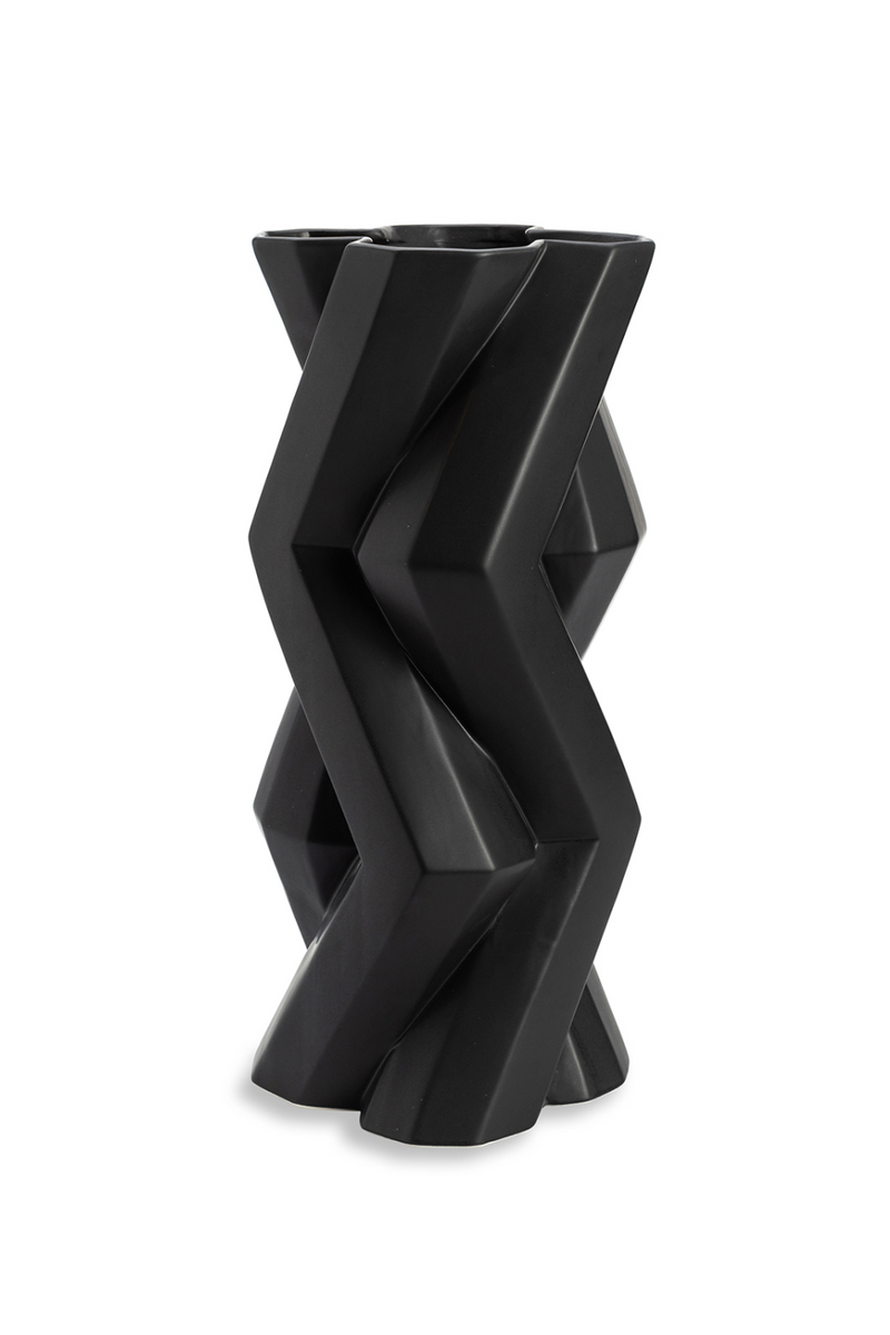 Geometrical Black Ceramic Vase | Liang & Eimil Boccio | OROATRADETRADE.com