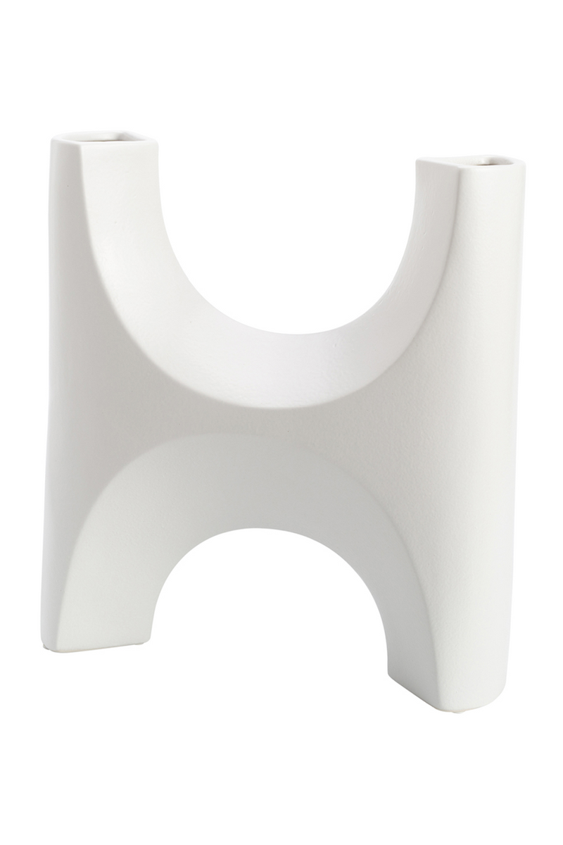 Hand-Glazed White Ceramic Vase | Liang & Eimil Savier | OROATRADETRADE.com