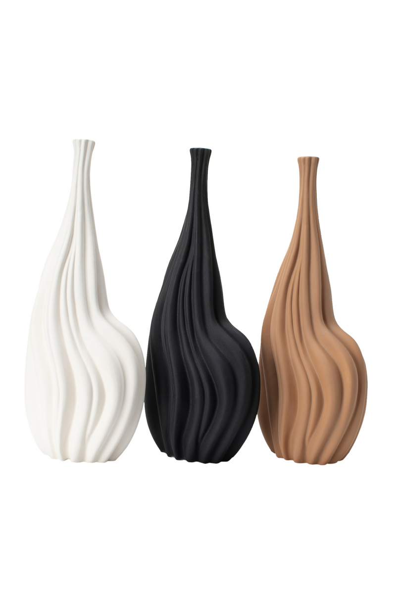 Brown Ceramic Modern Vase | Liang & Eimil Ceremoni | Oroatrade.com