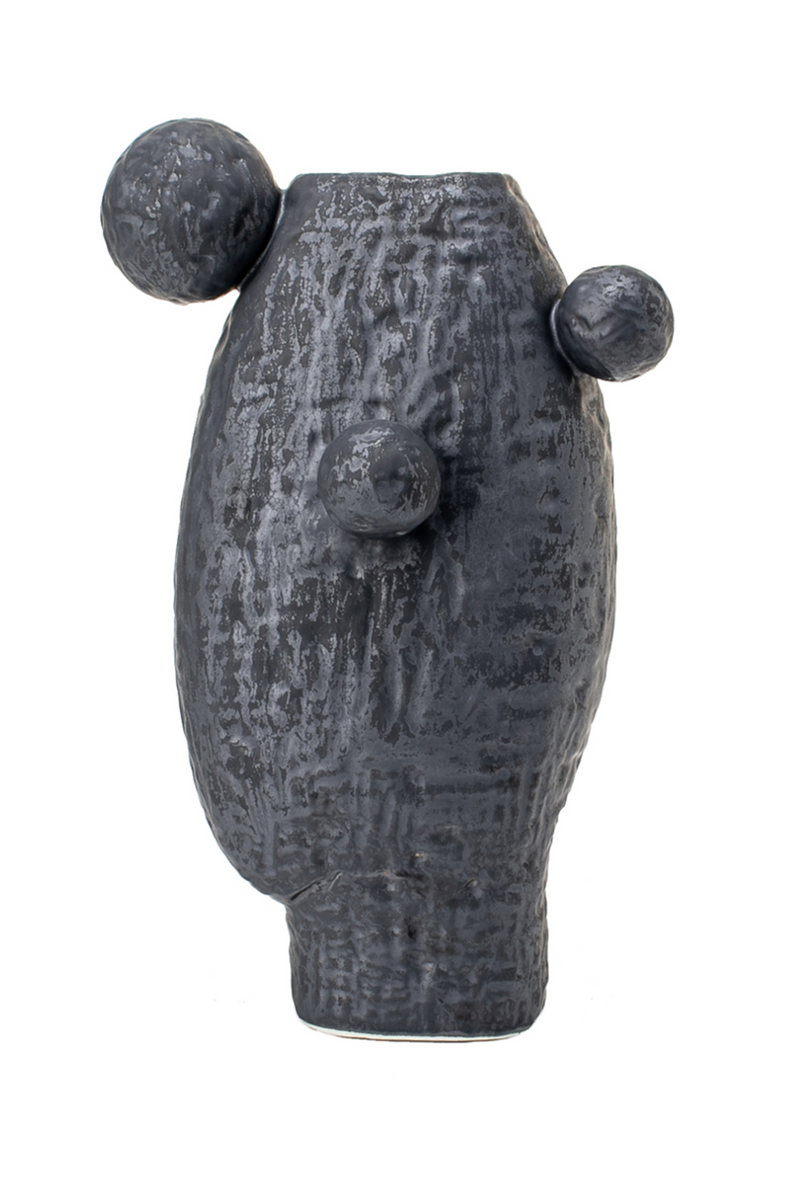 Black Glaze Sculptural Ceramic Vase | Liang & Eimil Latete III | OROATRADETRADE.com