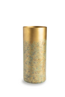 Patinated Gold Cylindrical Vase (S) | Liang & Eimil Inger I | OROATRADETRADE.com