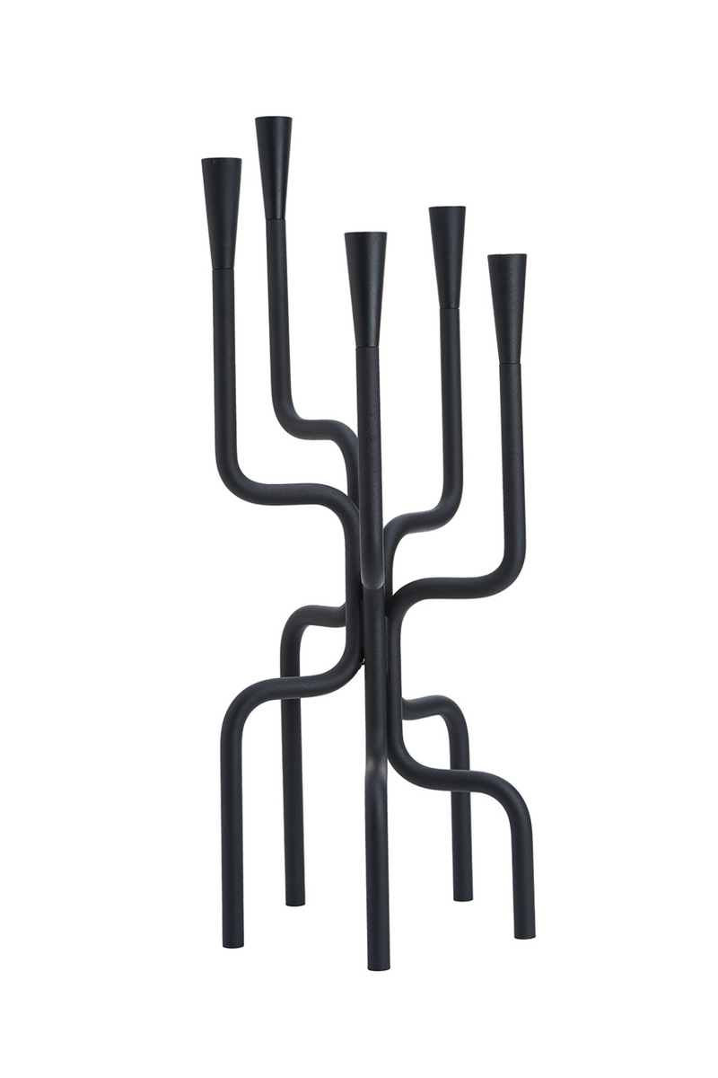 Black Steel Sculptural Candleholder | Liang & Eimil Maman | OROATRADETRADE.com