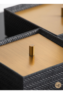 Chevron Embossed Leather Box | Liang & Eimil Desmalter | Oroatrade.com