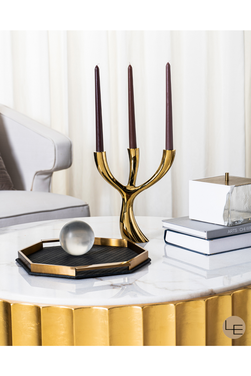 Polished Brass Candleholder | Liang & Eimil Anthem | OROATRADETRADE.com