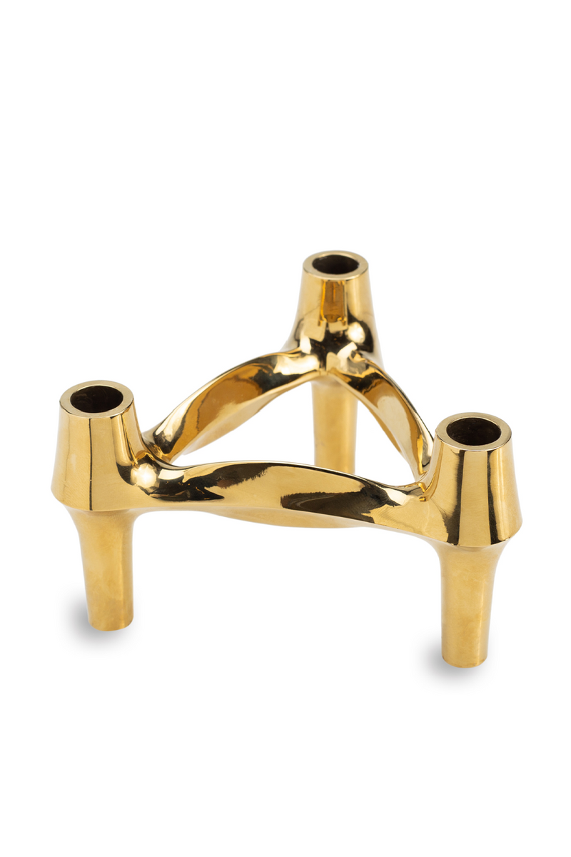 Gold Candle Holder | Liang & Eimil Triangular | Oroatrade