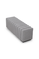 Channeled Seat Boucle Bench | Liang & Eimil Kalum | Oroatrade