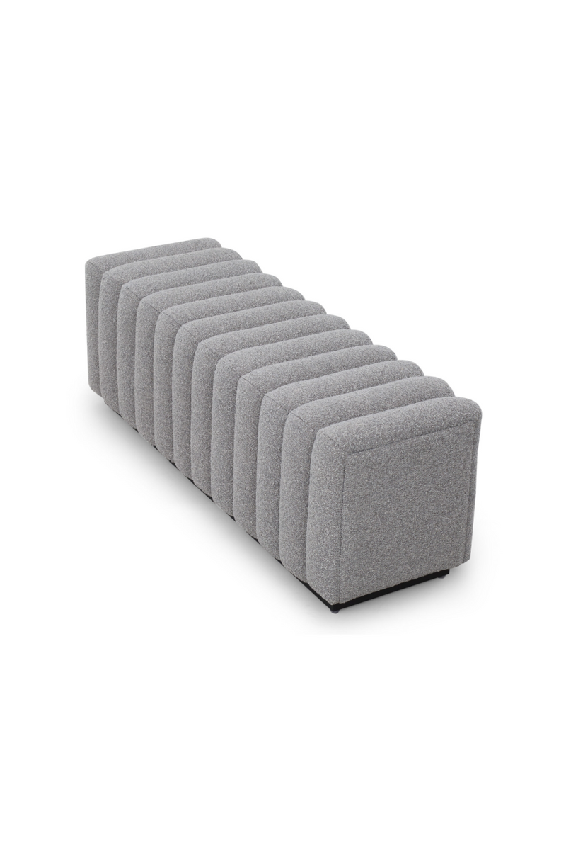 Channeled Seat Boucle Bench | Liang & Eimil Kalum | Oroatrade