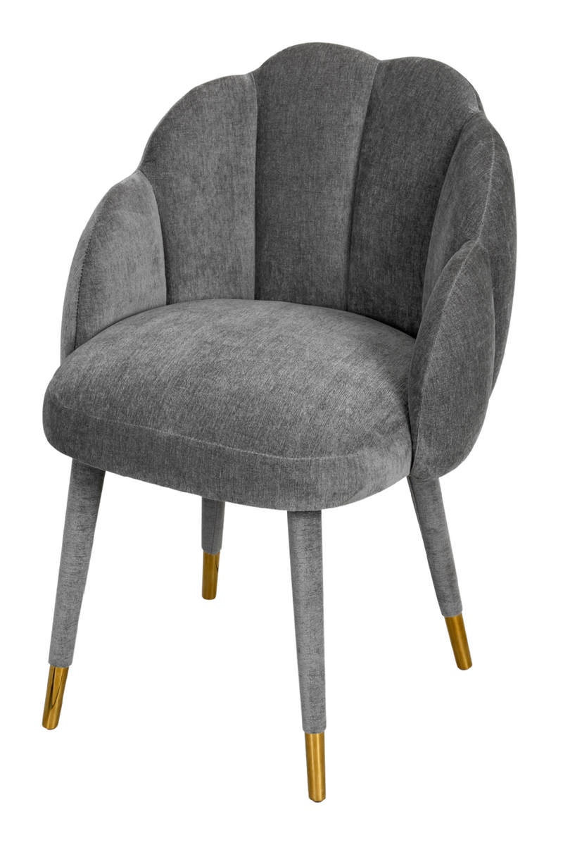 Velvet Clamshell Dining Chair | Liang & Eimil Mina | Oroatrade.com