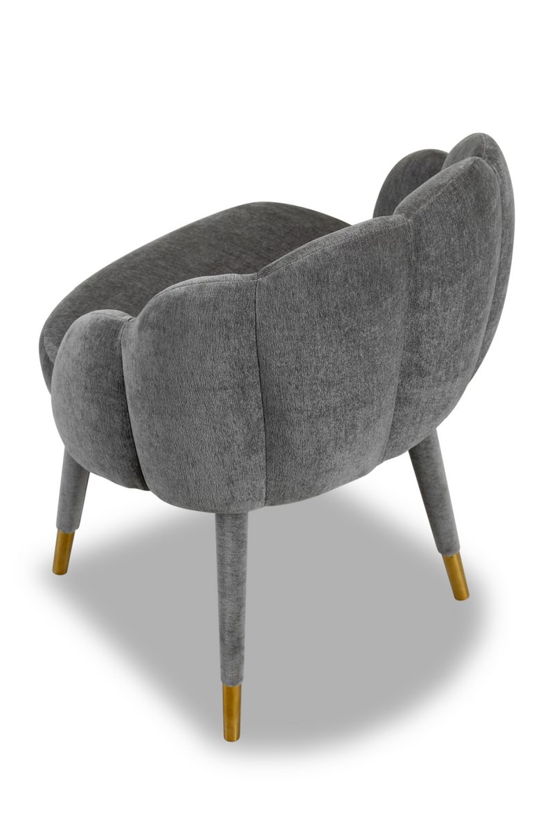 Velvet Clamshell Dining Chair | Liang & Eimil Mina | Oroatrade.com