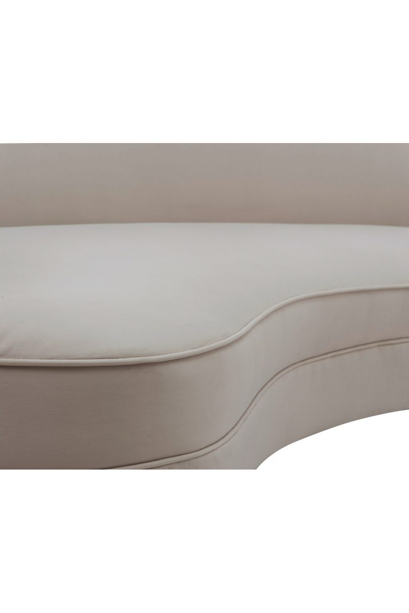 Cream Velvet 3-Seater Sofa | Liang & Eimil Pimlico | Oroatrade.com