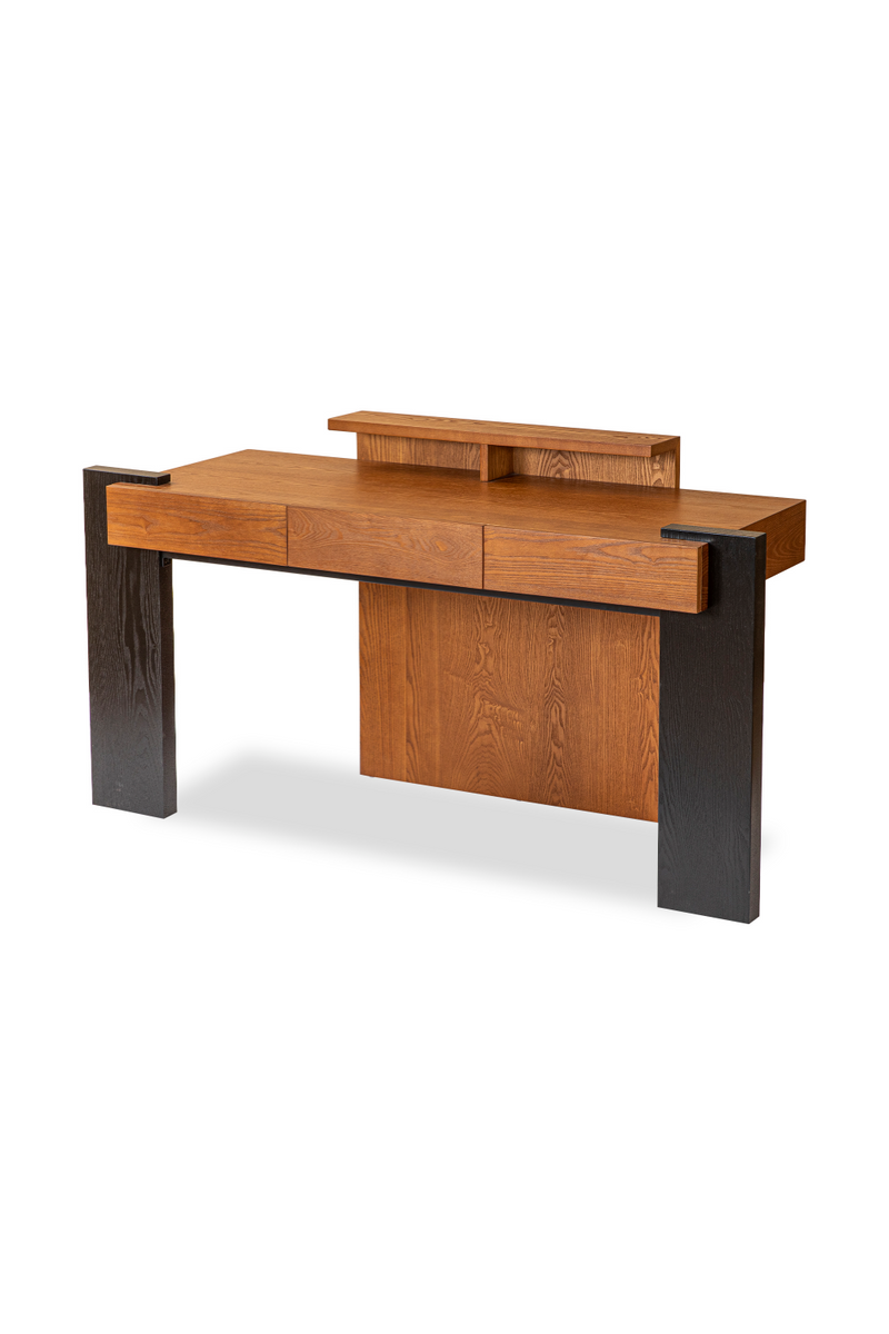 Brown Wooden Contemporary Desk | Liang & Eimil Bugano | Oroatrade.com