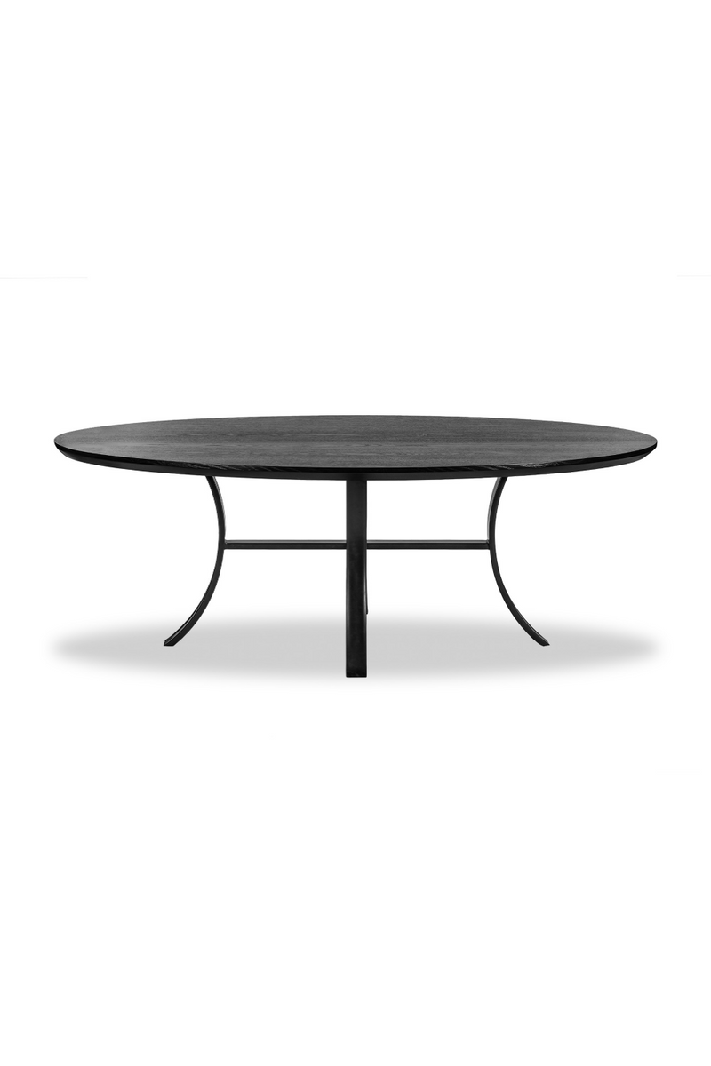 Black Wooden Oval Dining Table | Liang & Eimil Isola | Oroatrade.com