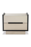 Gray Vegan Leather Bedside Table | Liang & Eimil Antara | Oroatrade.com