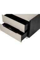 Gray Vegan Leather Bedside Table | Liang & Eimil Antara | Oroatrade.com