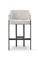 White Curved Back Bar Stool | Liang & Eimil Tatler | Oroatrade.com