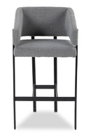 Gray Bouclé Bar Stool | Liang & Eimil Tatler | OROATRADE.com