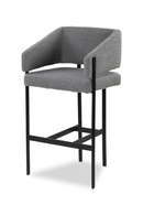 Gray Bouclé Bar Stool | Liang & Eimil Tatler | OROATRADE.com