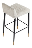 White Bouclé Bar Stool | Liang & Eimil Coltrane | Oroatrade.com