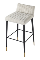 White Bouclé Bar Stool | Liang & Eimil Coltrane | Oroatrade.com
