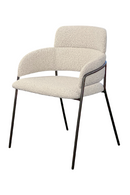 White Bouclé Dining Chair | Liang & Eimil Alice | Oroatrade.com