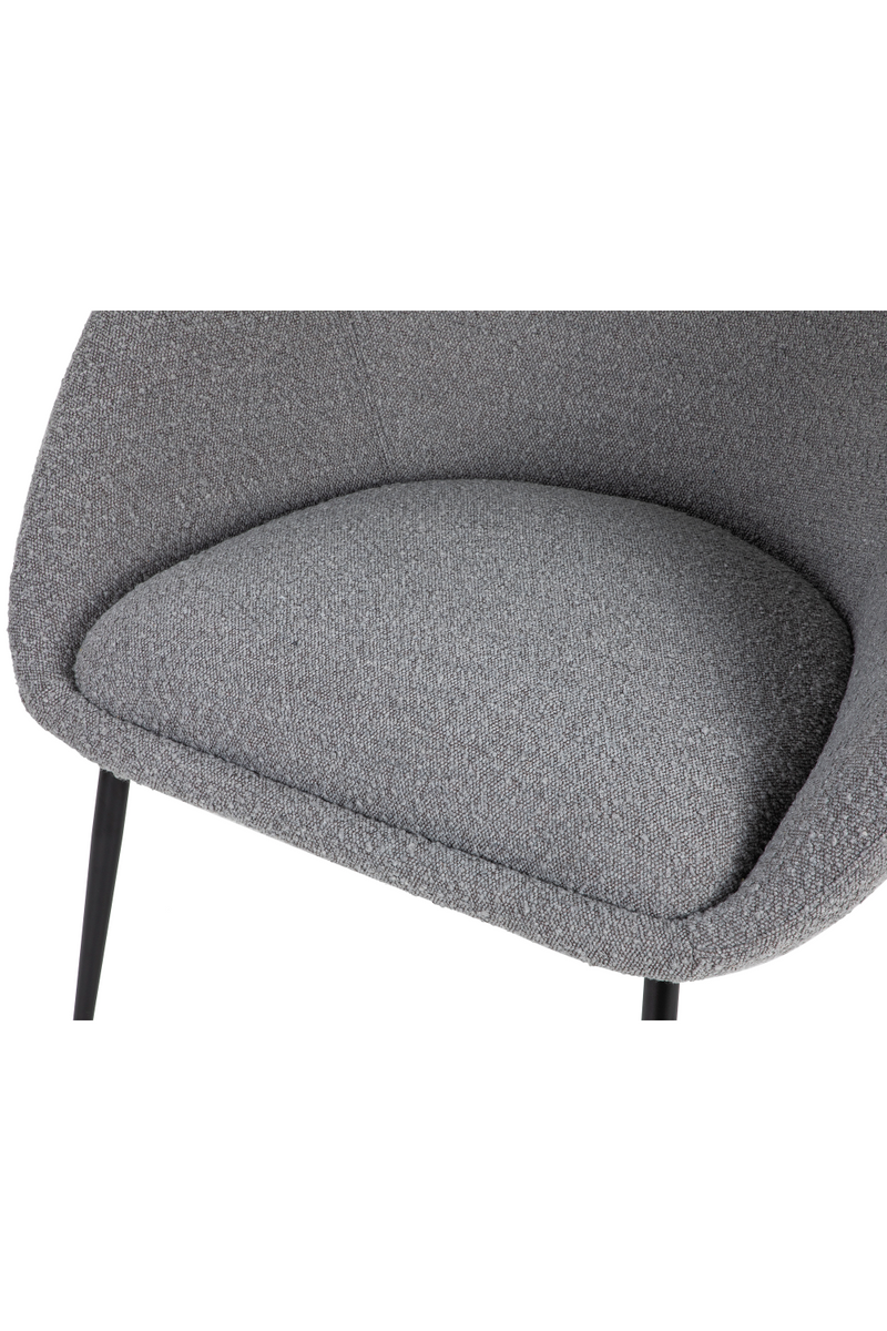 Gray Bouclé Contemporary Occasional Chair | Liang & Eimil Ovalo | OROATRADETRADE.com