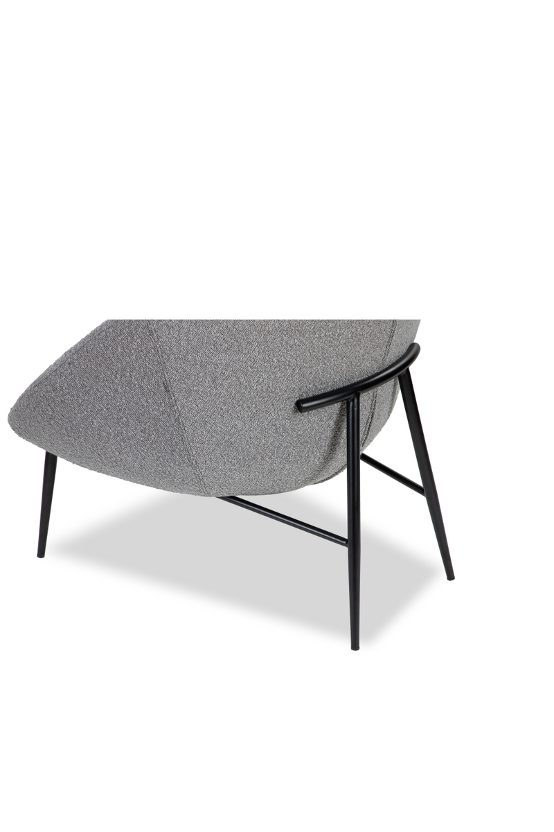 Gray Bouclé Contemporary Occasional Chair | Liang & Eimil Ovalo | OROATRADETRADE.com