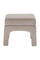 Gray Velvet Modern Stool | Liang & Eimil Malcom | Oroatrade.com