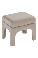 Gray Velvet Modern Stool | Liang & Eimil Malcom | Oroatrade.com