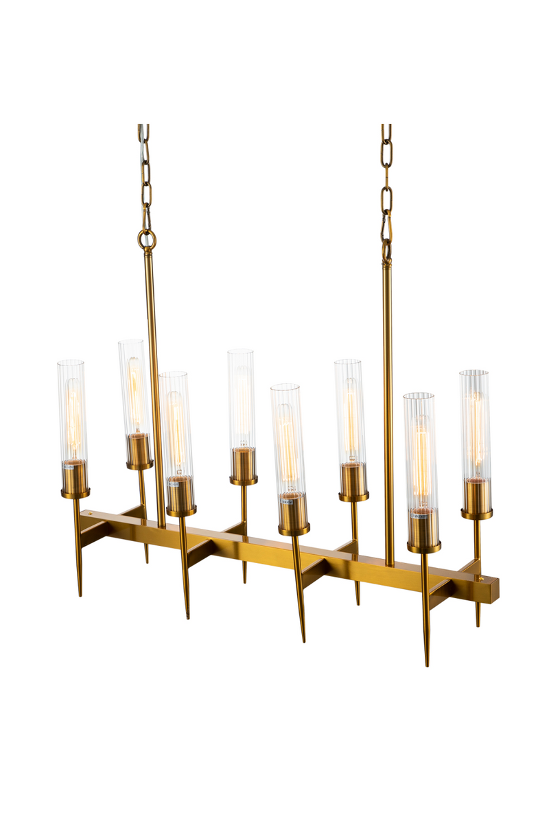 Brass Framed Glass Tubes Pendant Lamp | Liang & Eimil Tilda | Oroatrade.com