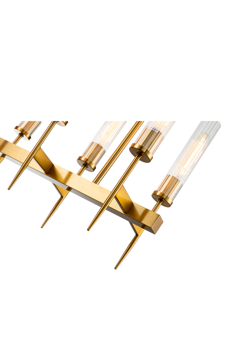 Brass Framed Glass Tubes Pendant Lamp | Liang & Eimil Tilda | Oroatrade.com